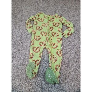 Posh Peanut Pretzel Bamboo Zipper Sleeper Romper 6-9m